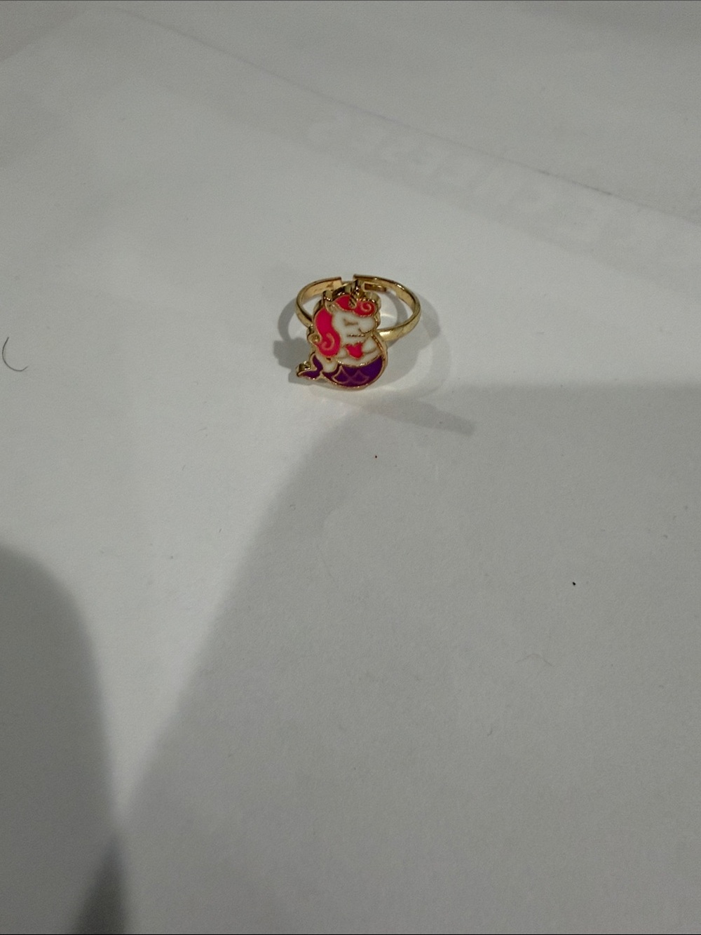 Little girl Pink & Purple Mermaid Ring